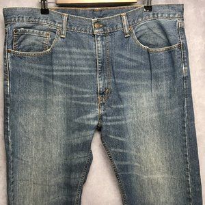 Levis 505‎ Mens Blue Jeans Regular Fit 38x34 Cotton Denim Zipper Fly